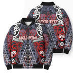 Personalised Aotearoa Iwi Ngapuhi Bomber Puffer Jacket Maori Motif Tribal