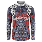 Personalised Aotearoa Iwi Ngapuhi Button Sweatshirt Maori Motif Tribal