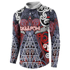 Personalised Aotearoa Iwi Ngapuhi Button Sweatshirt Maori Motif Tribal