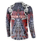 Personalised Aotearoa Iwi Ngapuhi Button Sweatshirt Maori Motif Tribal