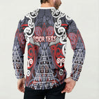 Personalised Aotearoa Iwi Ngapuhi Button Sweatshirt Maori Motif Tribal