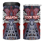 Personalised Aotearoa Iwi Ngapuhi 4 in 1 Can Cooler Tumbler Maori Motif Tribal