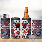Personalised Aotearoa Iwi Ngapuhi 4 in 1 Can Cooler Tumbler Maori Motif Tribal