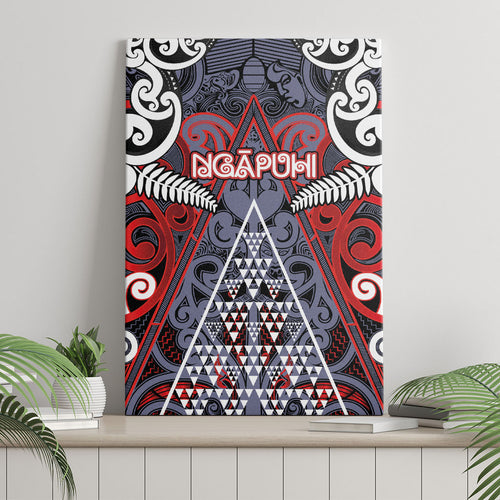Aotearoa Iwi Ngapuhi Canvas Wall Art Maori Motif Tribal