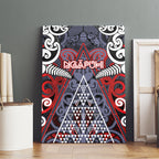 Aotearoa Iwi Ngapuhi Canvas Wall Art Maori Motif Tribal