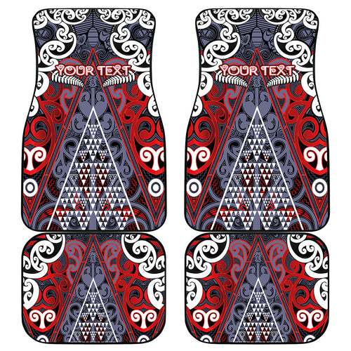 Personalised Aotearoa Iwi Ngapuhi Car Mats Maori Motif Tribal
