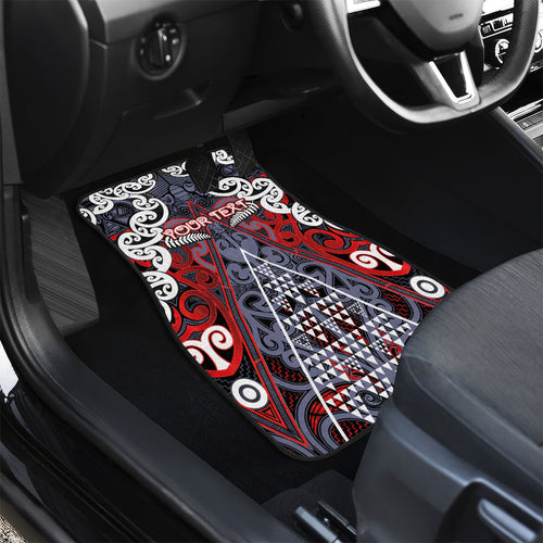 Personalised Aotearoa Iwi Ngapuhi Car Mats Maori Motif Tribal