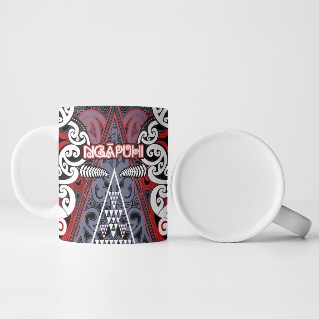 Personalised Aotearoa Iwi Ngapuhi Ceramic Mug Maori Motif Tribal