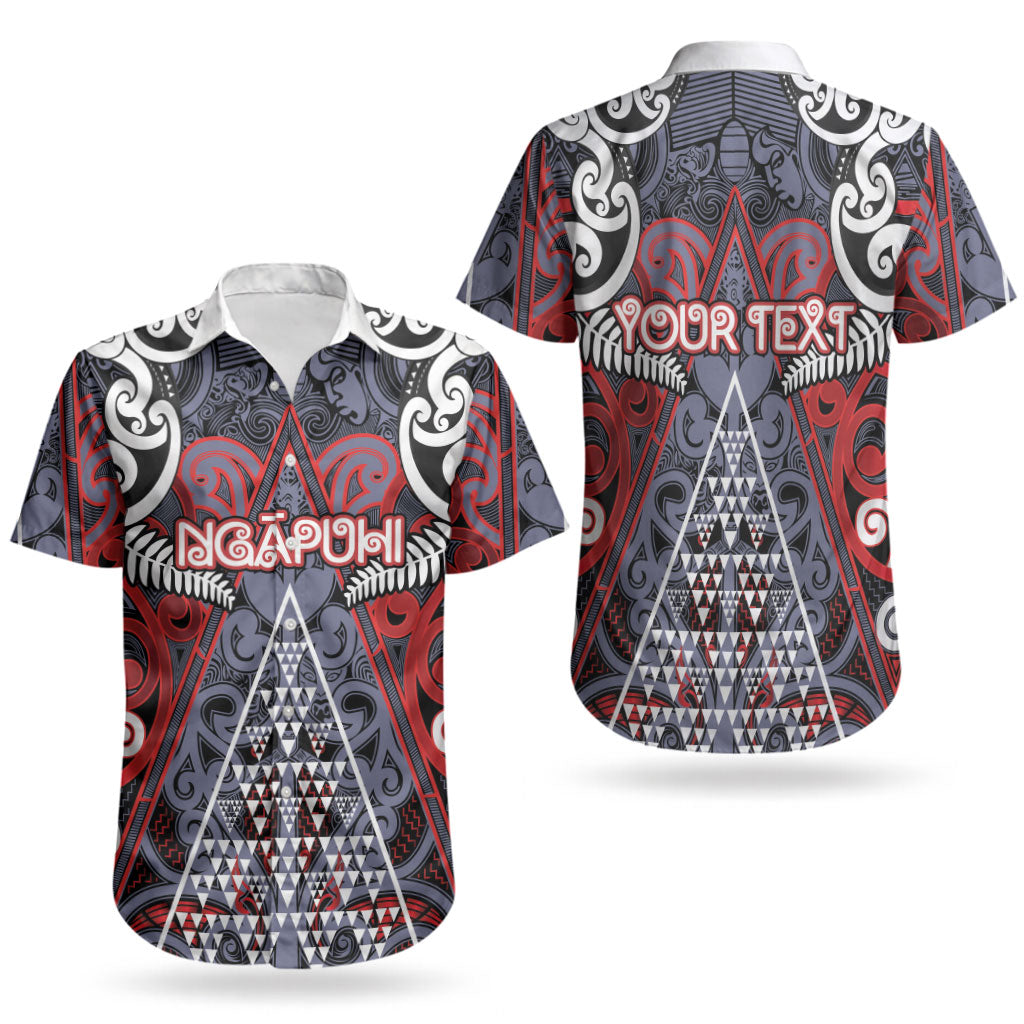 Personalised Aotearoa Iwi Ngapuhi Couples Matching Off Shoulder Maxi Dress and Hawaiian Shirt Maori Motif Tribal