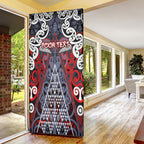 Personalised Aotearoa Iwi Ngapuhi Door Cover Maori Motif Tribal