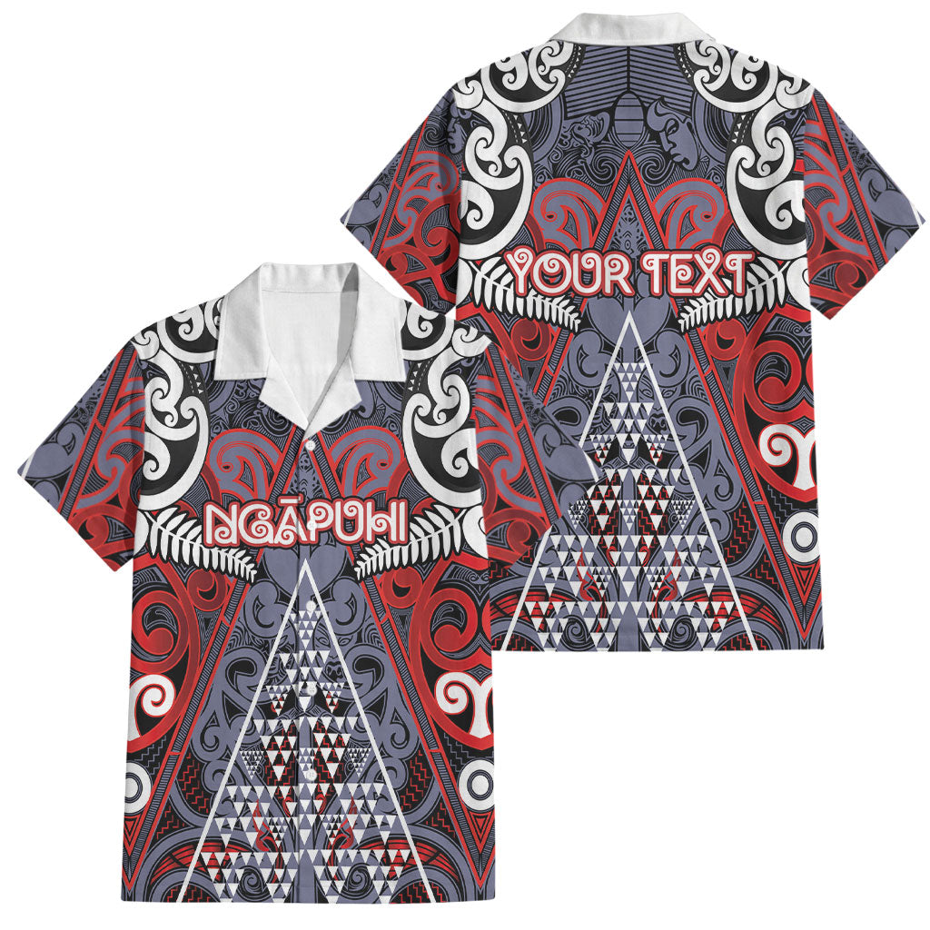 Personalised Aotearoa Iwi Ngapuhi Family Matching Summer Maxi Dress and Hawaiian Shirt Maori Motif Tribal