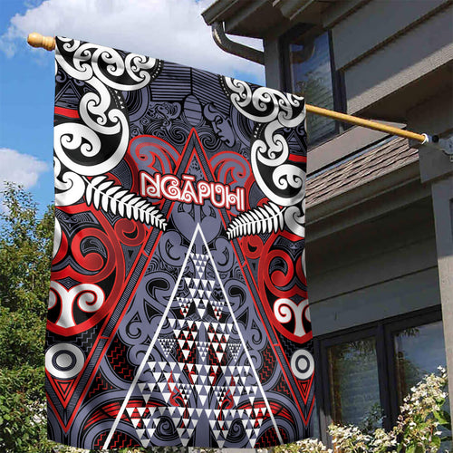 Aotearoa Iwi Ngapuhi Garden Flag Maori Motif Tribal