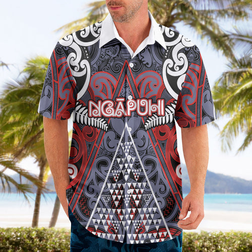 Personalised Aotearoa Iwi Ngapuhi Hawaiian Shirt Maori Motif Tribal