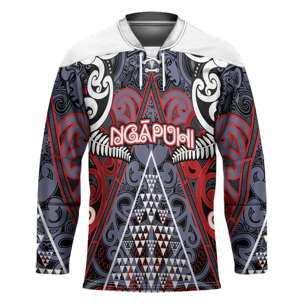 Personalised Aotearoa Iwi Ngapuhi Hockey Jersey Maori Motif Tribal