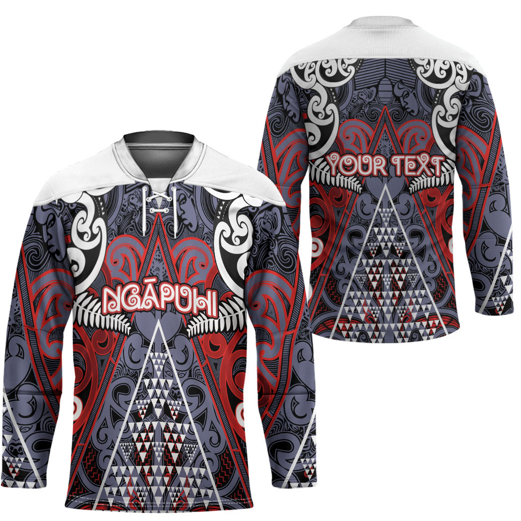Personalised Aotearoa Iwi Ngapuhi Hockey Jersey Maori Motif Tribal