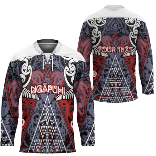 Personalised Aotearoa Iwi Ngapuhi Hockey Jersey Maori Motif Tribal
