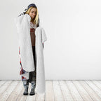 Aotearoa Iwi Ngapuhi Hooded Blanket Maori Motif Tribal