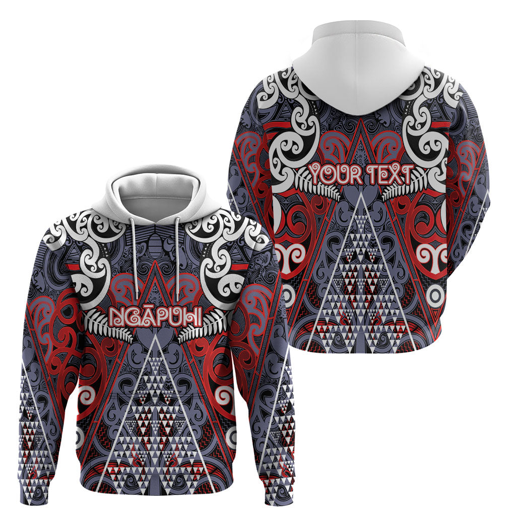 Personalised Aotearoa Iwi Ngapuhi Hoodie Maori Motif Tribal