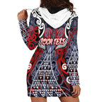 Personalised Aotearoa Iwi Ngapuhi Hoodie Dress Maori Motif Tribal