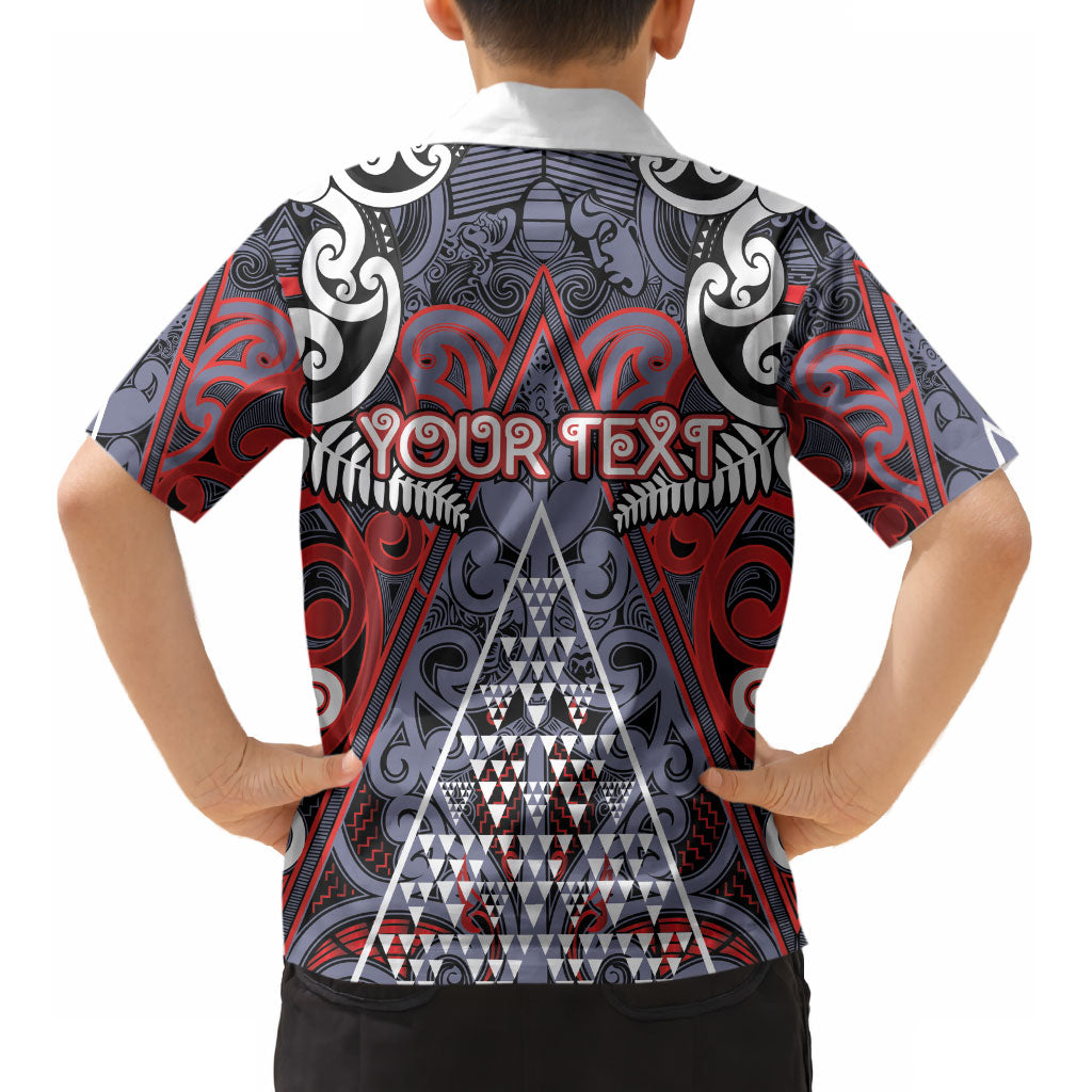 Personalised Aotearoa Iwi Ngapuhi Kid Hawaiian Shirt Maori Motif Tribal