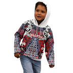 Personalised Aotearoa Iwi Ngapuhi Kid Hoodie Maori Motif Tribal