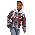 Personalised Aotearoa Iwi Ngapuhi Kid Hoodie Maori Motif Tribal