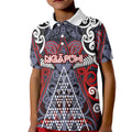 Personalised Aotearoa Iwi Ngapuhi Kid Polo Shirt Maori Motif Tribal