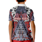 Personalised Aotearoa Iwi Ngapuhi Kid Polo Shirt Maori Motif Tribal
