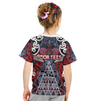 Personalised Aotearoa Iwi Ngapuhi Kid T Shirt Maori Motif Tribal