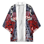 Personalised Aotearoa Iwi Ngapuhi Kimono Maori Motif Tribal