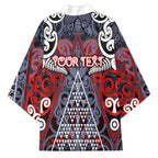 Personalised Aotearoa Iwi Ngapuhi Kimono Maori Motif Tribal