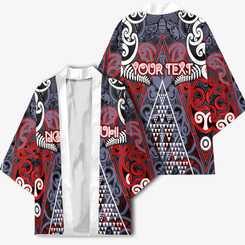 Personalised Aotearoa Iwi Ngapuhi Kimono Maori Motif Tribal