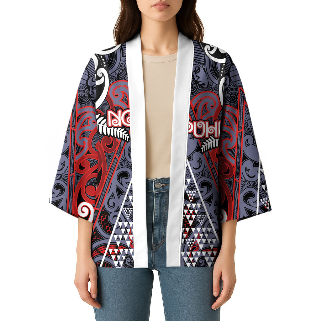 Personalised Aotearoa Iwi Ngapuhi Kimono Maori Motif Tribal