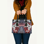 Aotearoa Iwi Ngapuhi Leather Bag Maori Motif Tribal