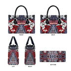 Aotearoa Iwi Ngapuhi Leather Bag Maori Motif Tribal