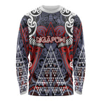 Personalised Aotearoa Iwi Ngapuhi Long Sleeve Shirt Maori Motif Tribal