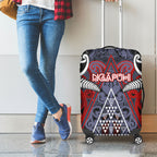 Aotearoa Iwi Ngapuhi Luggage Cover Maori Motif Tribal