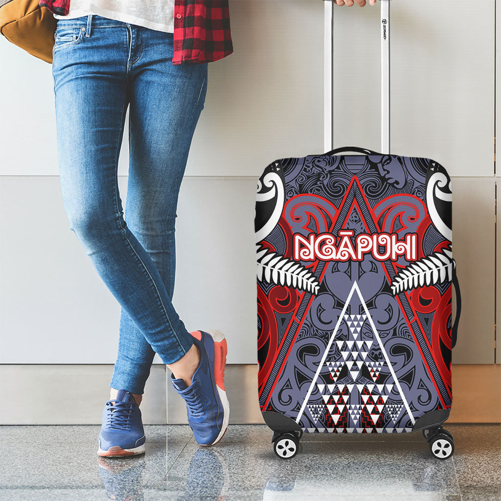 Aotearoa Iwi Ngapuhi Luggage Cover Maori Motif Tribal