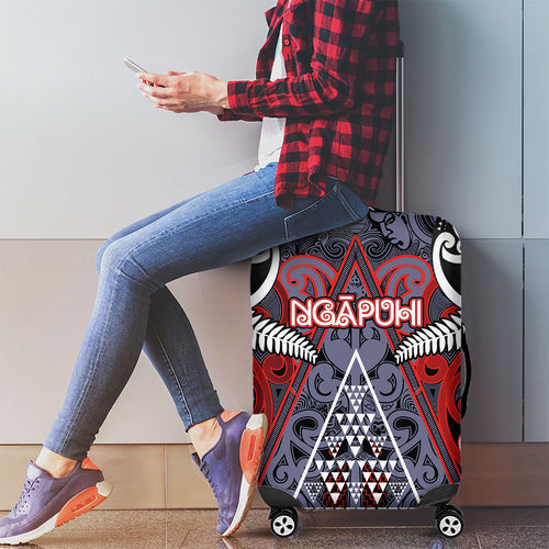 Aotearoa Iwi Ngapuhi Luggage Cover Maori Motif Tribal