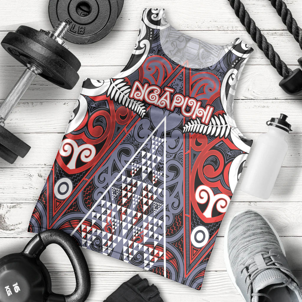 Personalised Aotearoa Iwi Ngapuhi Men Tank Top Maori Motif Tribal