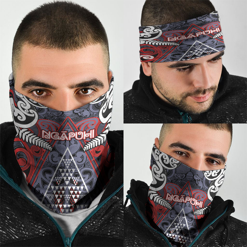 Aotearoa Iwi Ngapuhi Neck Gaiter Maori Motif Tribal