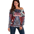 Personalised Aotearoa Iwi Ngapuhi Off Shoulder Sweater Maori Motif Tribal