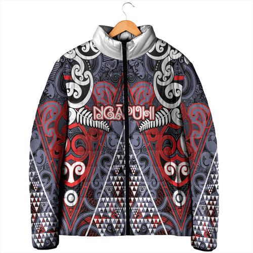 Personalised Aotearoa Iwi Ngapuhi Padded Jacket Maori Motif Tribal