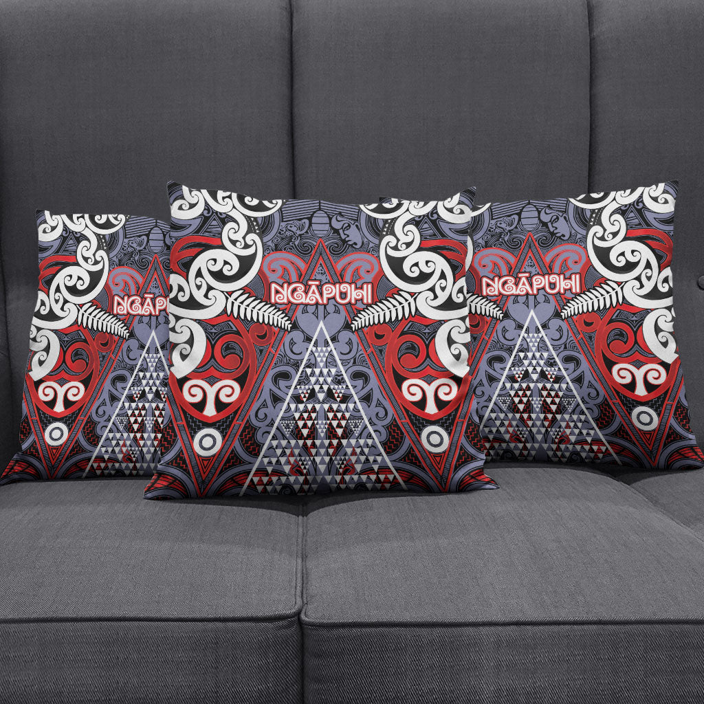 Aotearoa Iwi Ngapuhi Pillow Cover Maori Motif Tribal