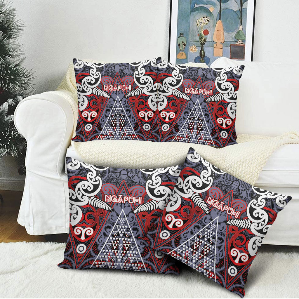 Aotearoa Iwi Ngapuhi Pillow Cover Maori Motif Tribal