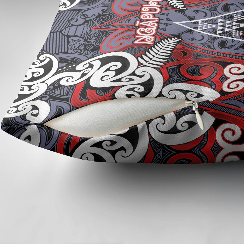 Aotearoa Iwi Ngapuhi Pillow Cover Maori Motif Tribal