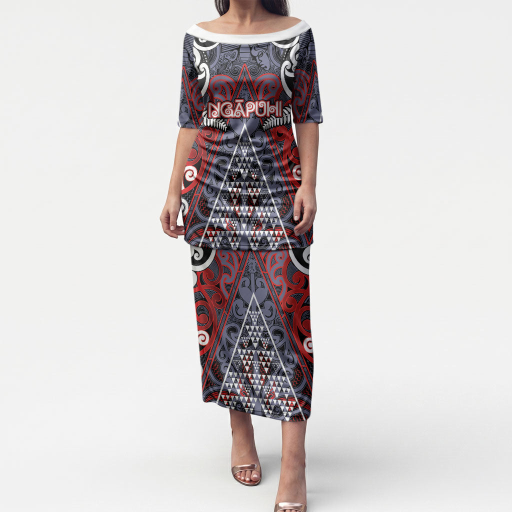 Personalised Aotearoa Iwi Ngapuhi Puletasi Maori Motif Tribal