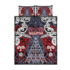 Aotearoa Iwi Ngapuhi Quilt Bed Set Maori Motif Tribal