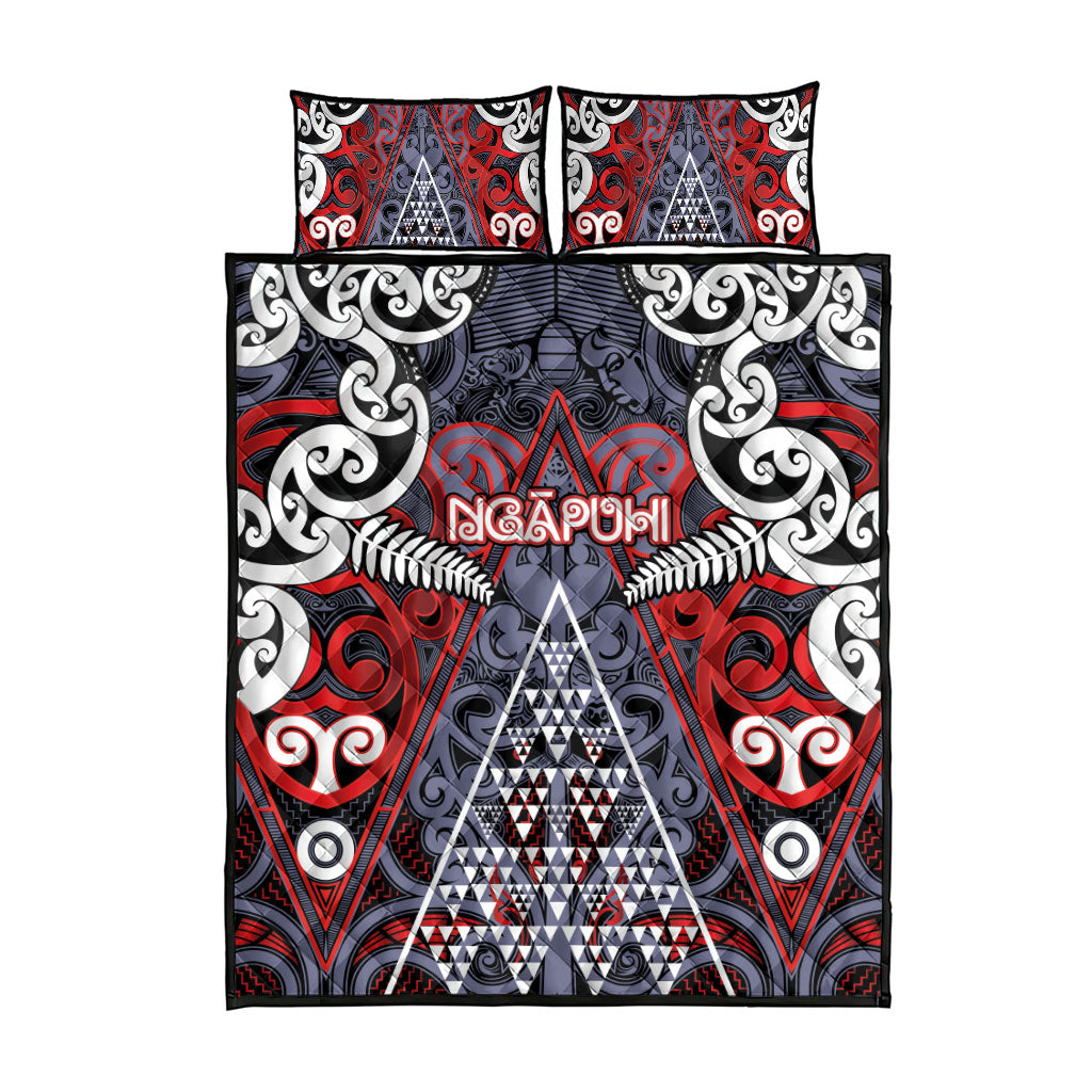 Aotearoa Iwi Ngapuhi Quilt Bed Set Maori Motif Tribal
