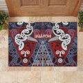Aotearoa Iwi Ngapuhi Rubber Doormat Maori Motif Tribal